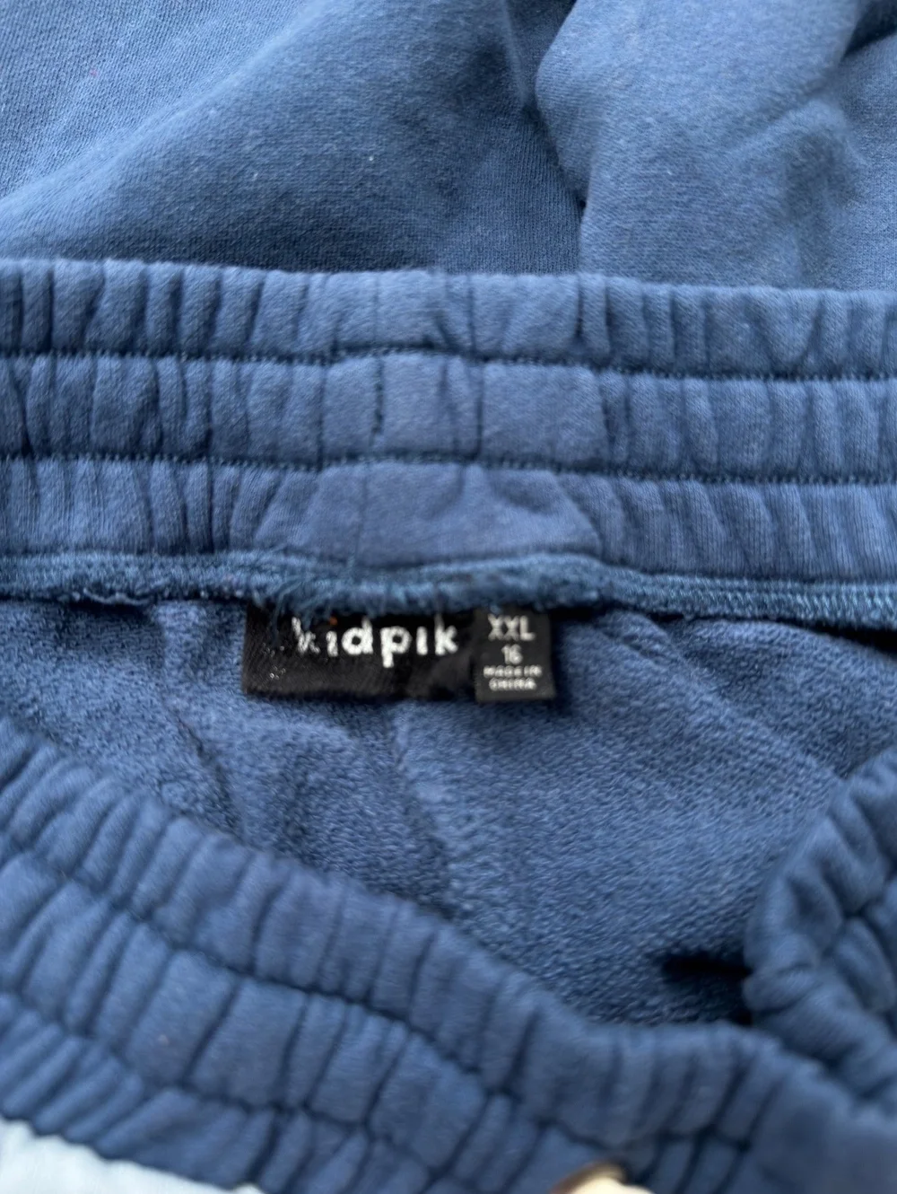Kidpik Colorblock Sweatpants Blue Gray Relaxed Fit Lounge - Boys XXL